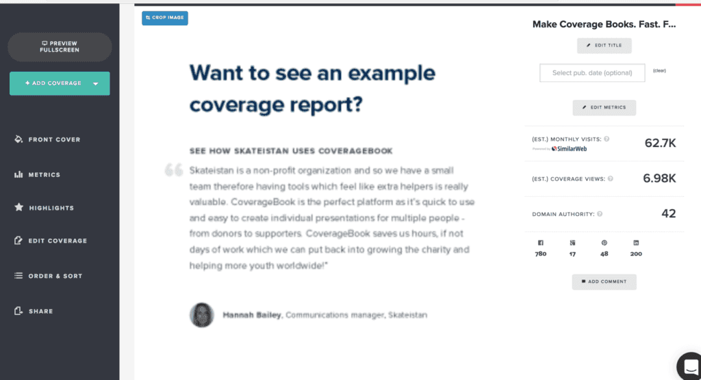 New in CoverageBook: Quality of cropped images are way….way better now.